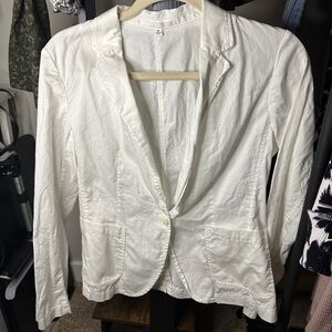 UNI QLO M Cotton Dress Blazer with Pockets